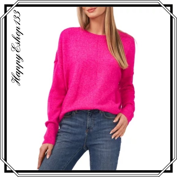 Vince Camuto Women’s Center Seam Crewneck Sweater - Picture 8 of 8